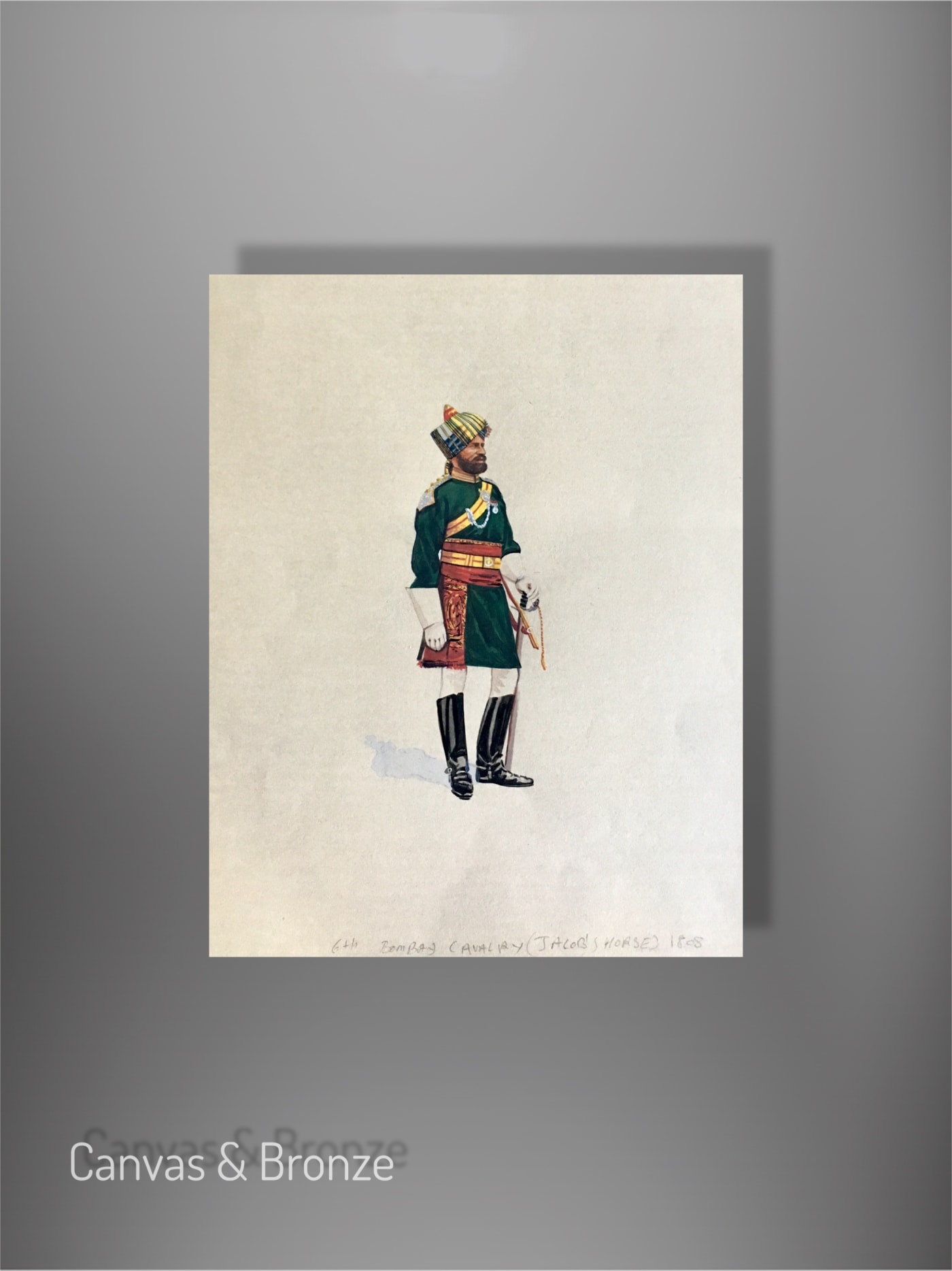 Santosh k Sharma, British Raj Soldier - 6th Bombay Cavalry (Jacob's Horse) (1888) (M)