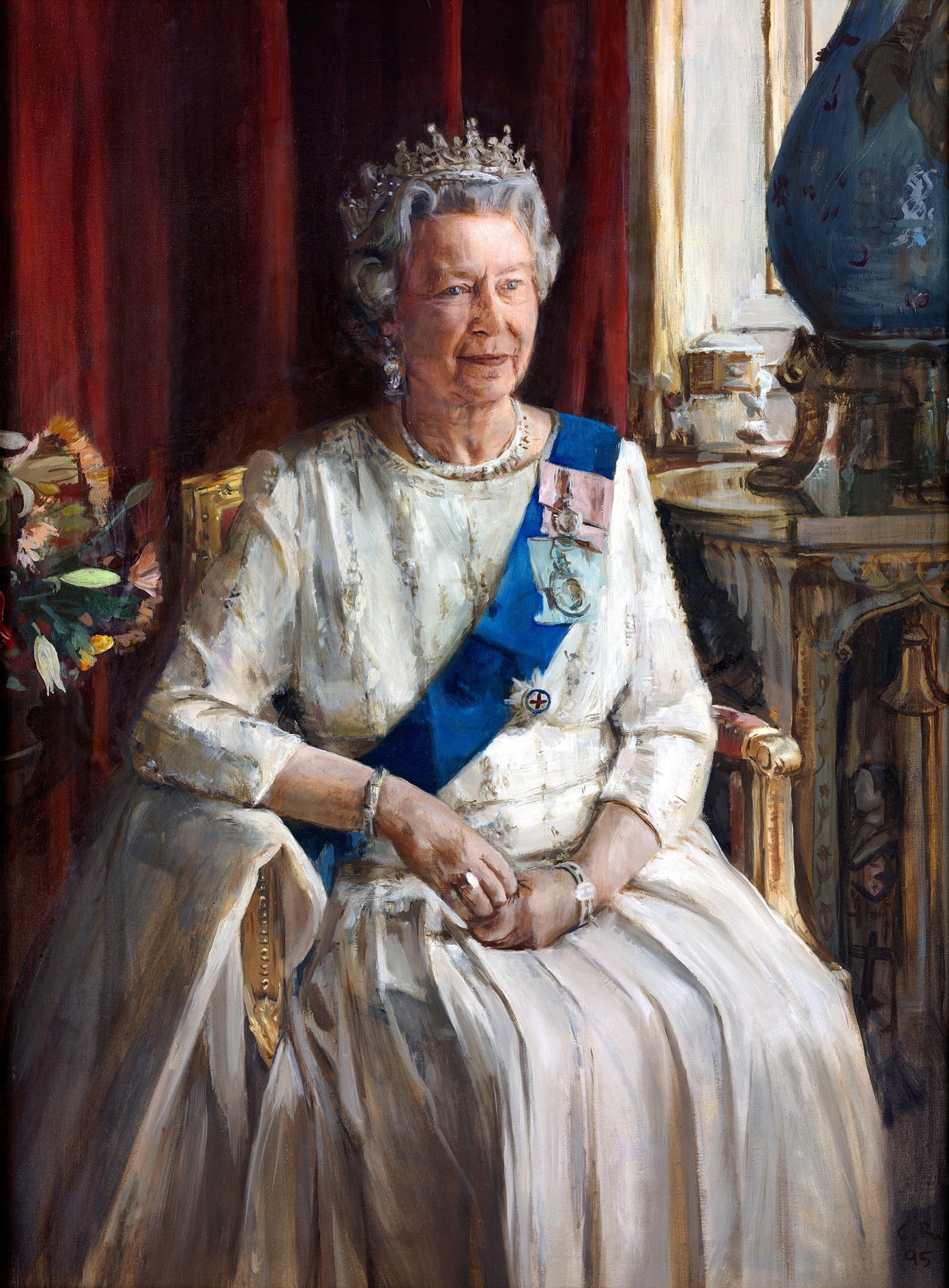 Portrait of Queen Elizabeth II by Christian Furr
