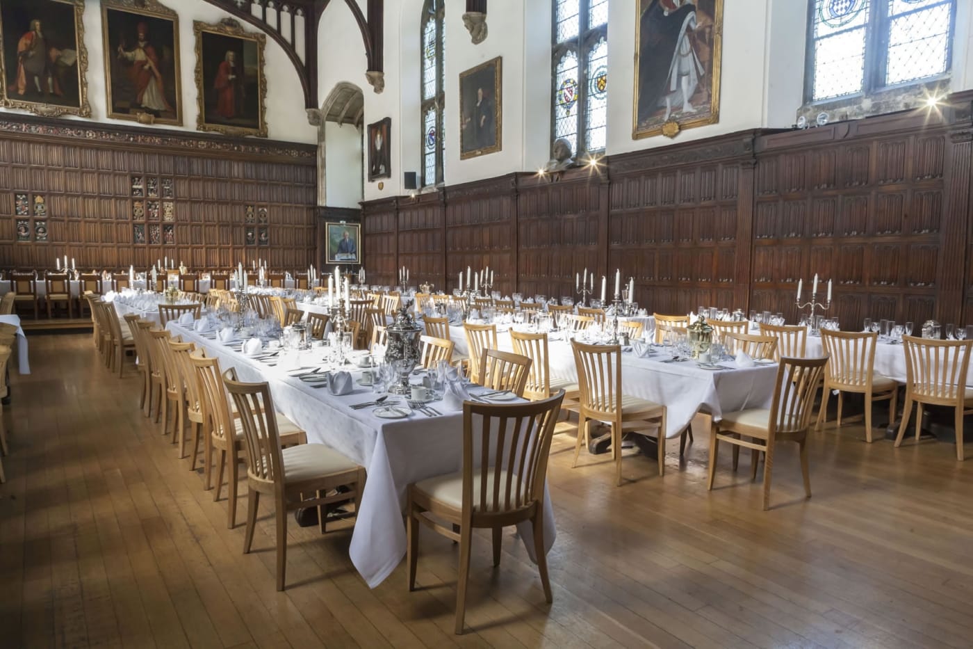 The magnificent 15th-century dining hall