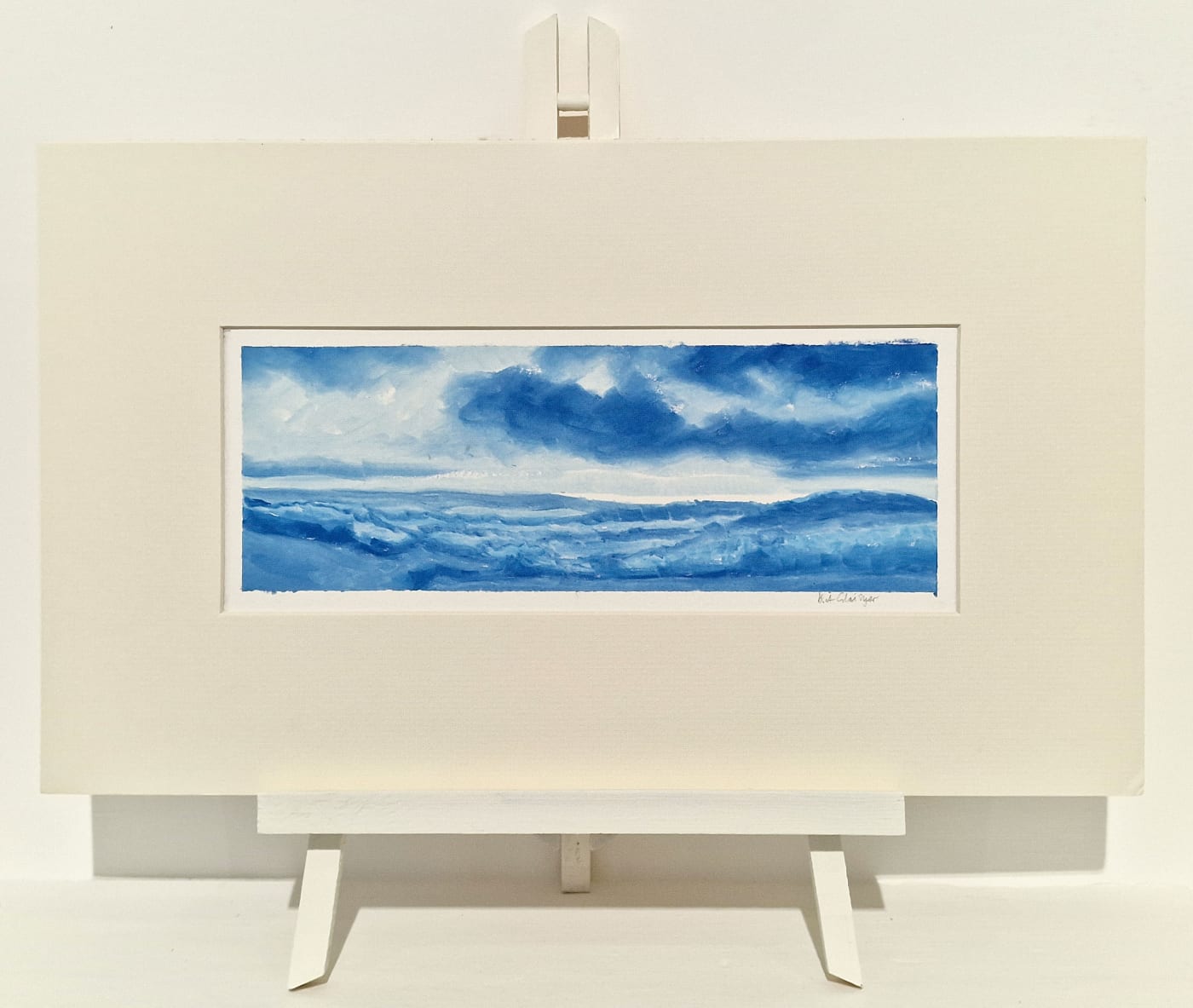 Kit Glaisyer, Bride Valley Moonscape 27x9cm