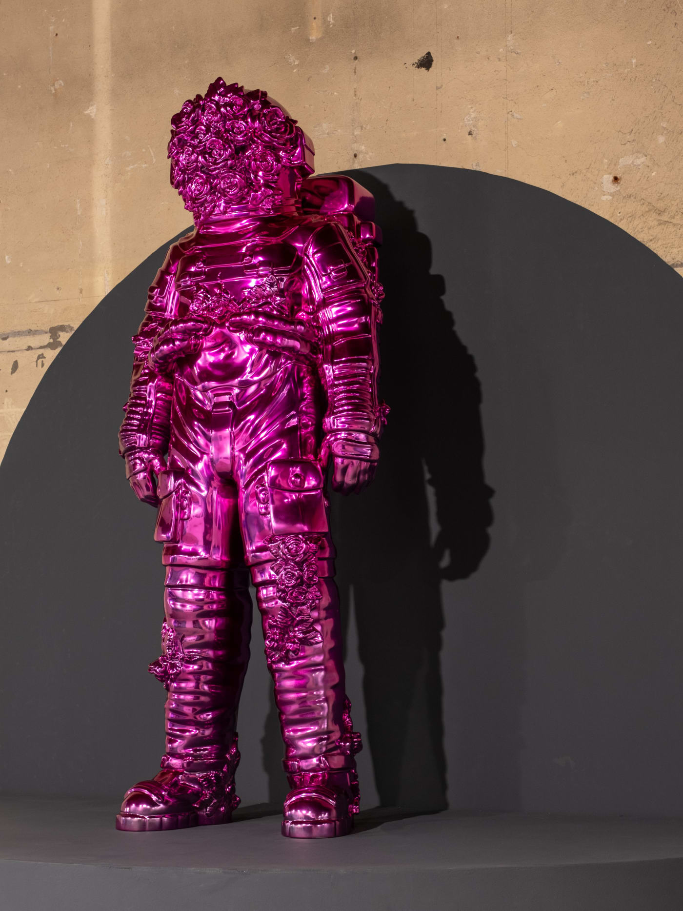 Spaceman Shine Artwork from Filippo Tincolini at Paratissima event from the front