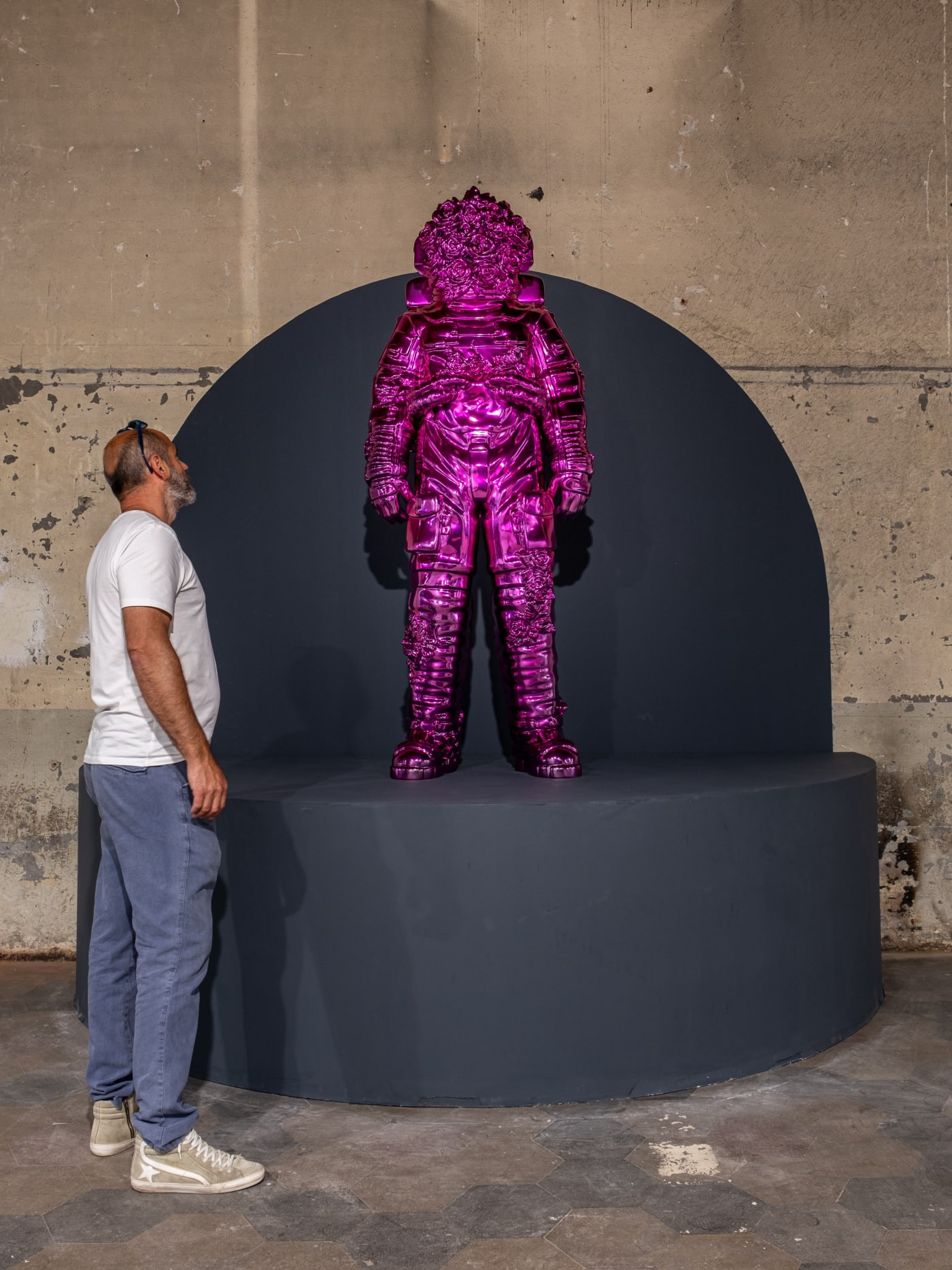 Spaceman Shine Artwork with Filippo Tincolini at Paratissima event