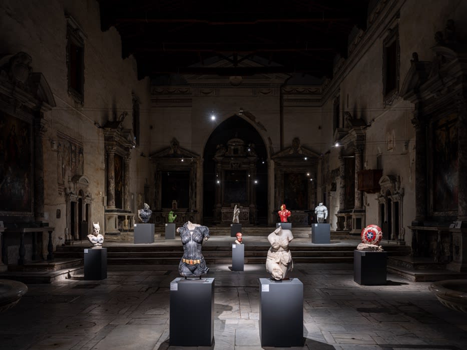 Installation view, interior of the Church of Sant'Agostino.