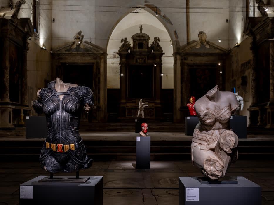 Installation view, interior of the Church of Sant'Agostino.