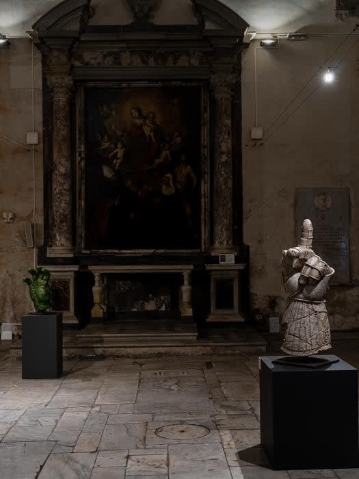 Installation view, interior of the Church of Sant'Agostino.