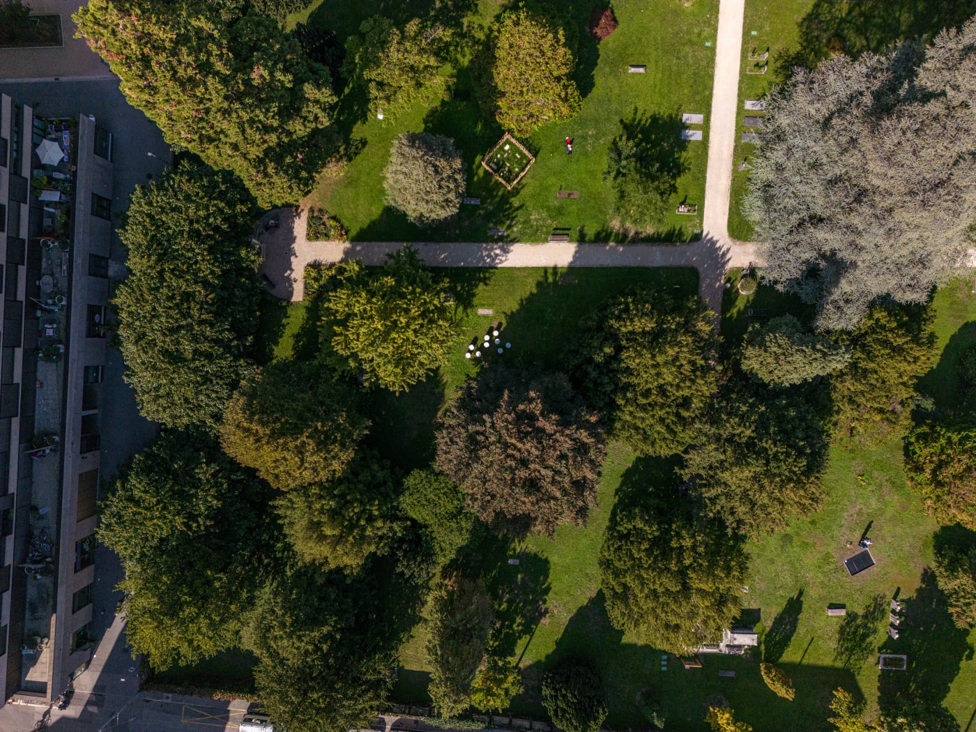 photo of the Black Gold Artwork from an aerial perspective