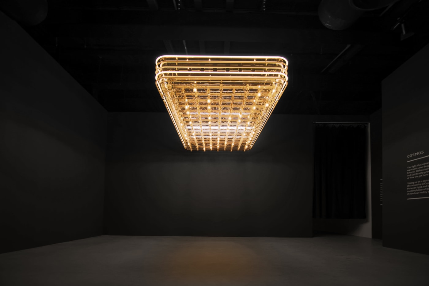 Philppe Parreno Marquee 2015 Transparent Plexiglas, neon, light bulbs 215.3 x 142.9 x 269.9 cm Courtesy the artist and Esther Schipper, Berlin/Paris/Seoul Photo ©Noor Riyadh