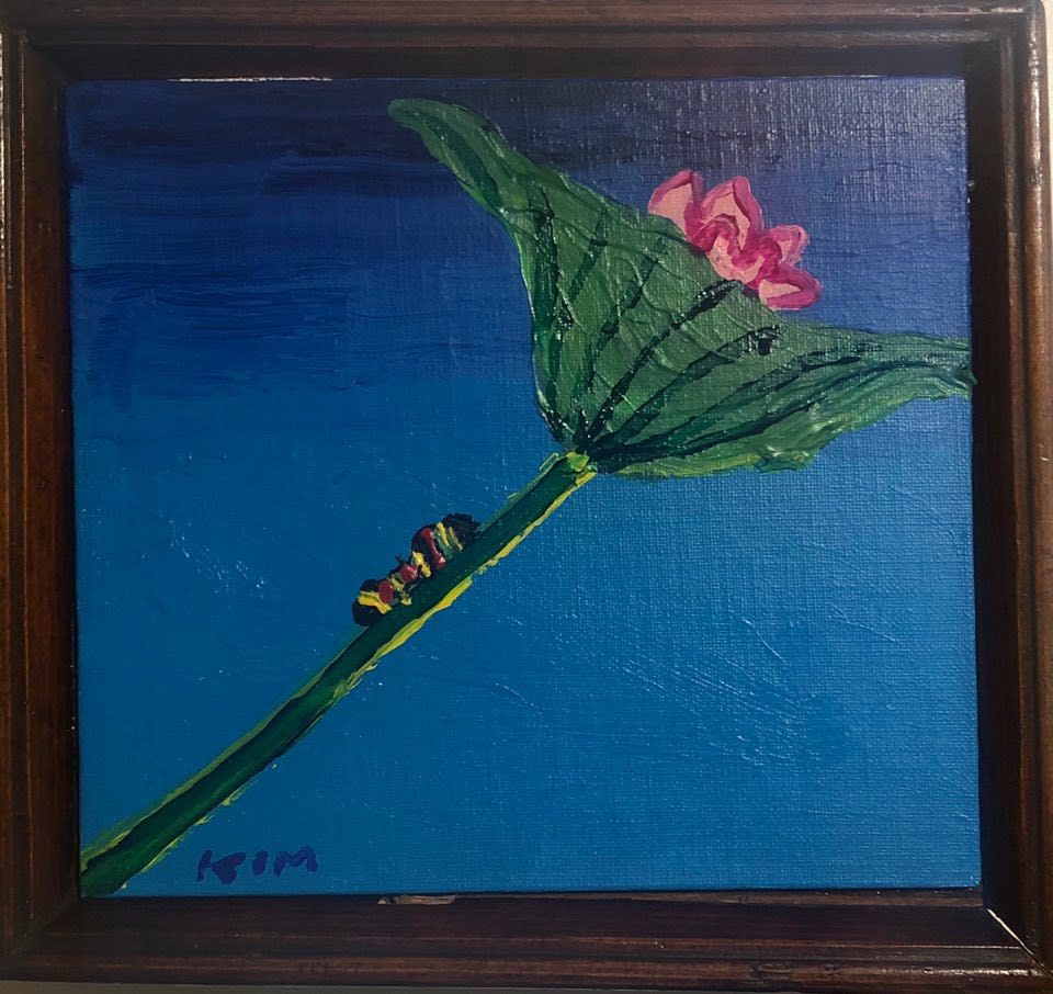 Kim Chong Hak Untitled, 2006 Acrylic on Wooden Tray Painting 21.3 x 23.5 cm Tray 25.7 x 28 cm 16,000 USD