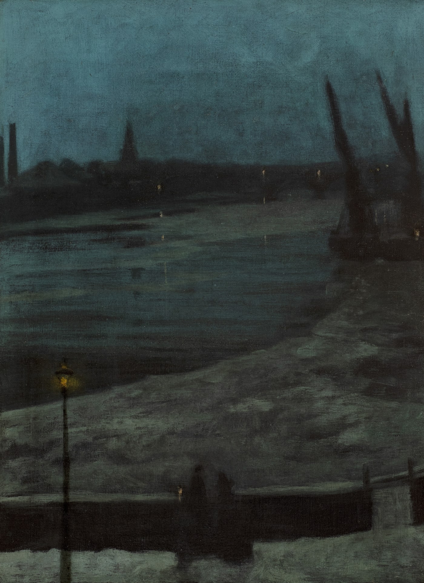 Walter Greaves (1841 - 1930), Nocturne, Battersea Reach