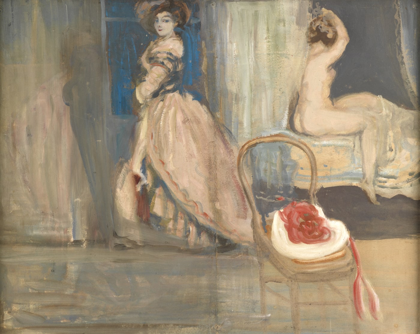 Charles Conder (1868-1909), The Red and White Hat