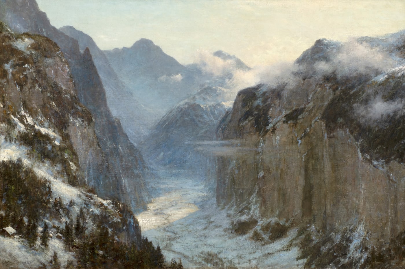 Ernest Albert Waterlow (1850-1919), 'In his hand are the deep places of the Earth'