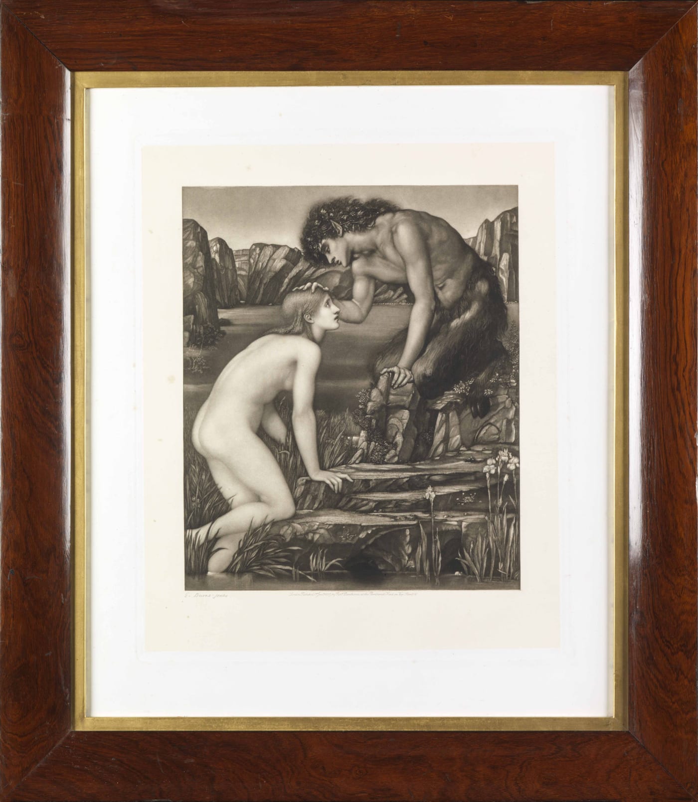 After Sir Edward Coley Burne-Jones (1833-1898), Pan and Psyche