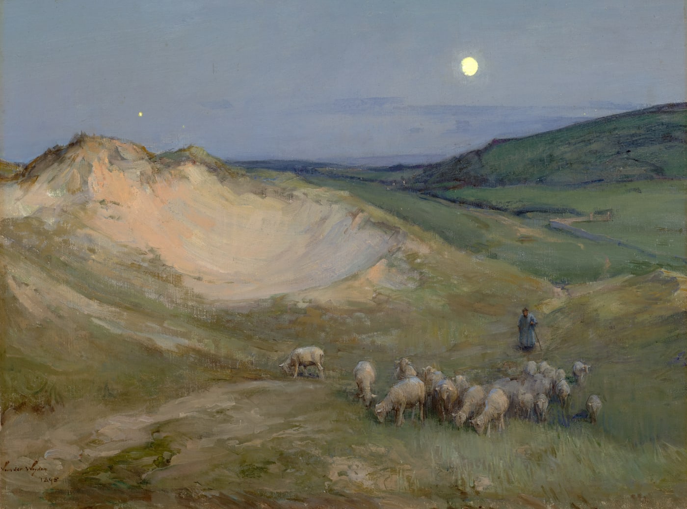 Harry van der Weyden (1868-1952), Evening on the Dunes