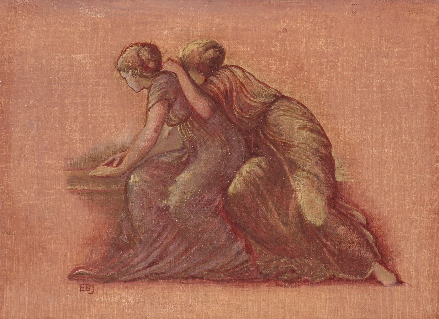 By and Studio of Sir Edward Coley Burne-Jones (1833-1898), Figures on a balcony
