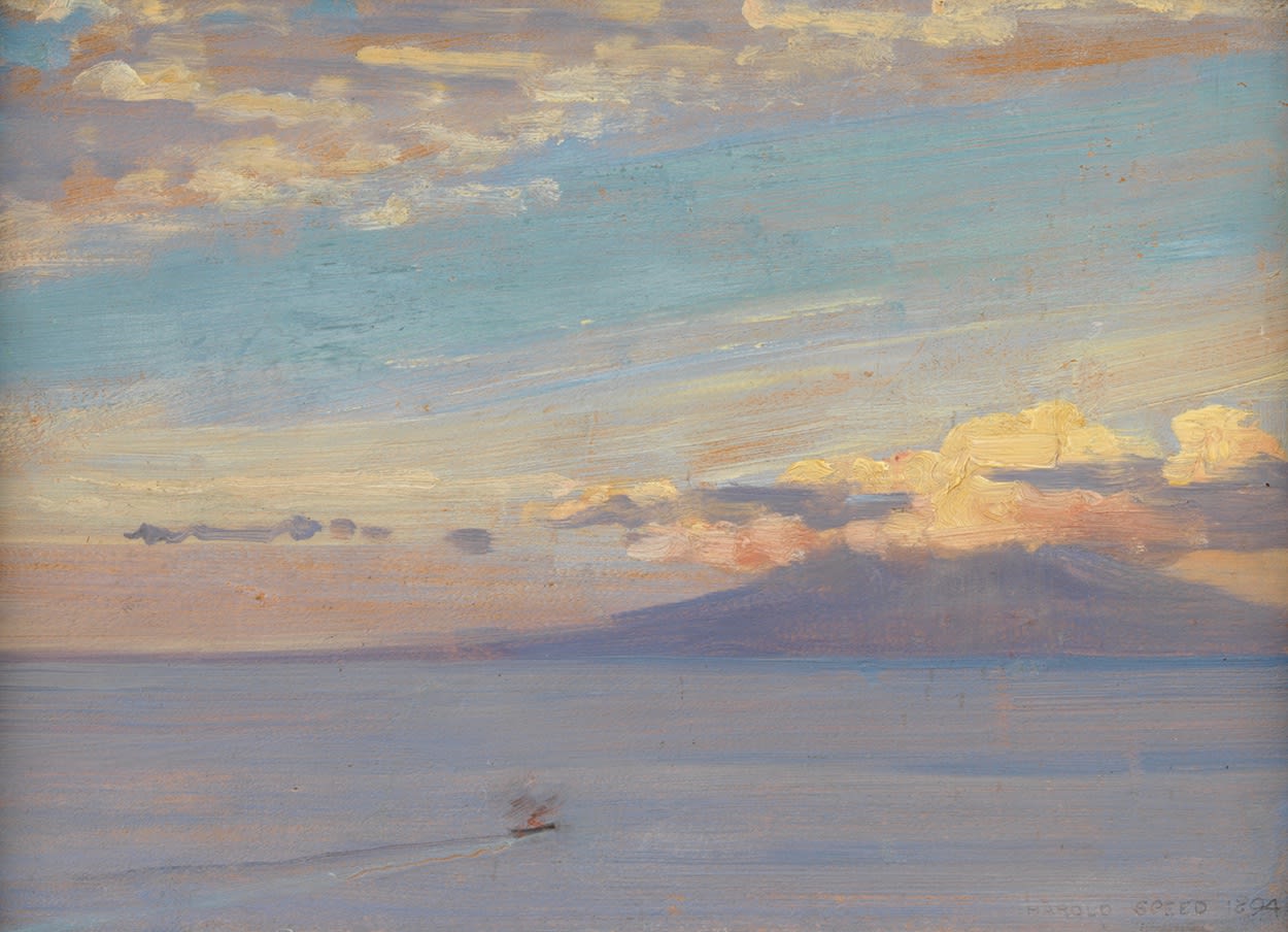 Harold Speed (1872-1957), Vesuvius from Capri