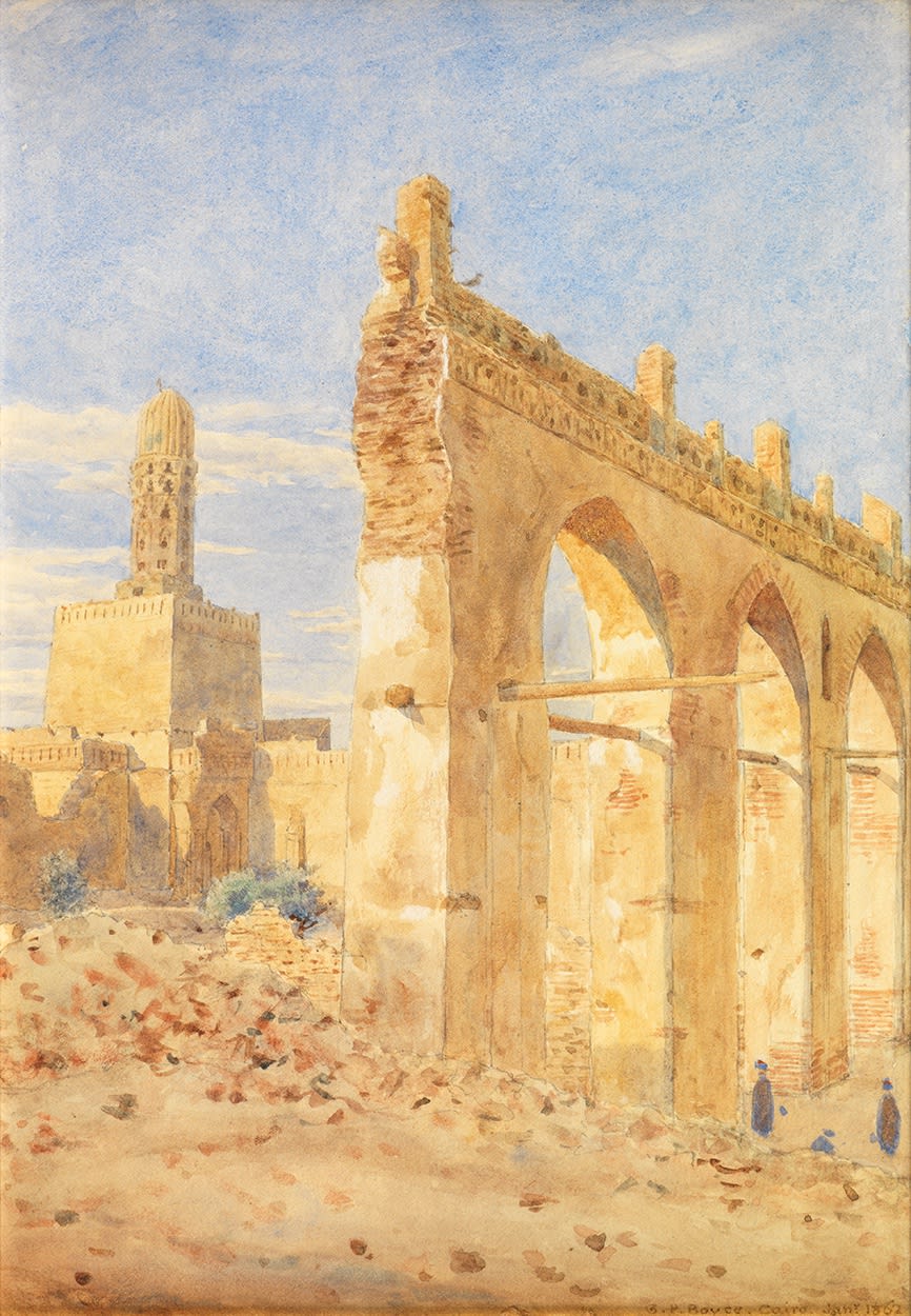 George Price Boyce (1826-1897), Ruins of the Gama al-Hakim, Cairo