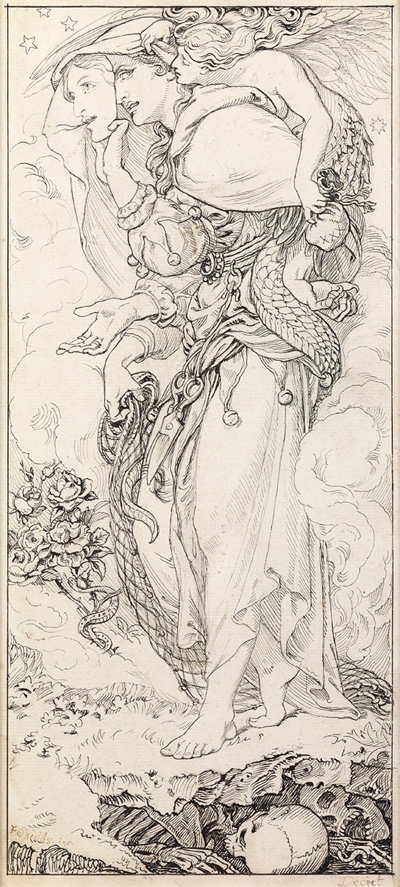 Frederic James Shields (1833-1911), 'Deceit' for the Chapel of the Ascension