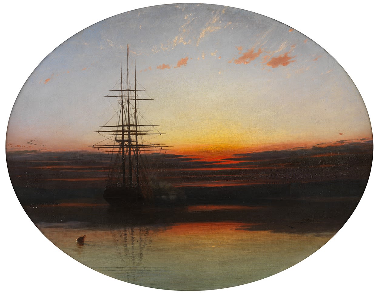 Francis Danby (1793-1861), The Evening Gun, 1857