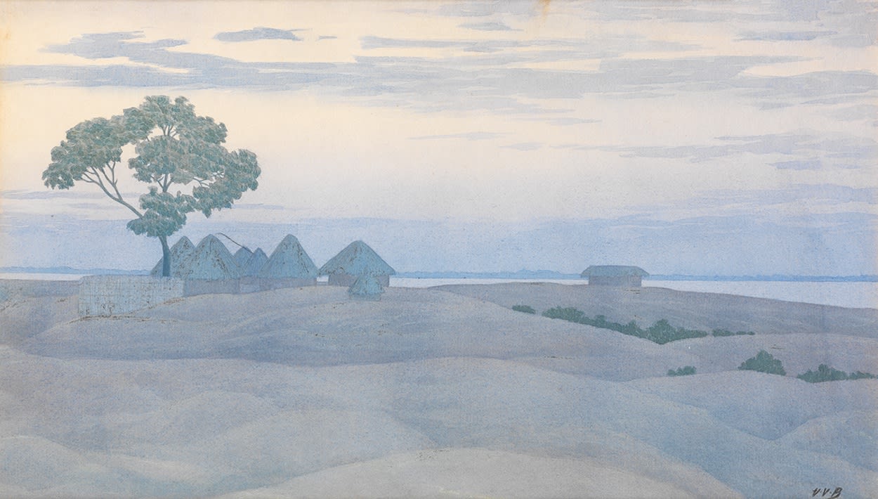 Violet Victoria Butler (1888-1980), Evening by the Godavari River, India