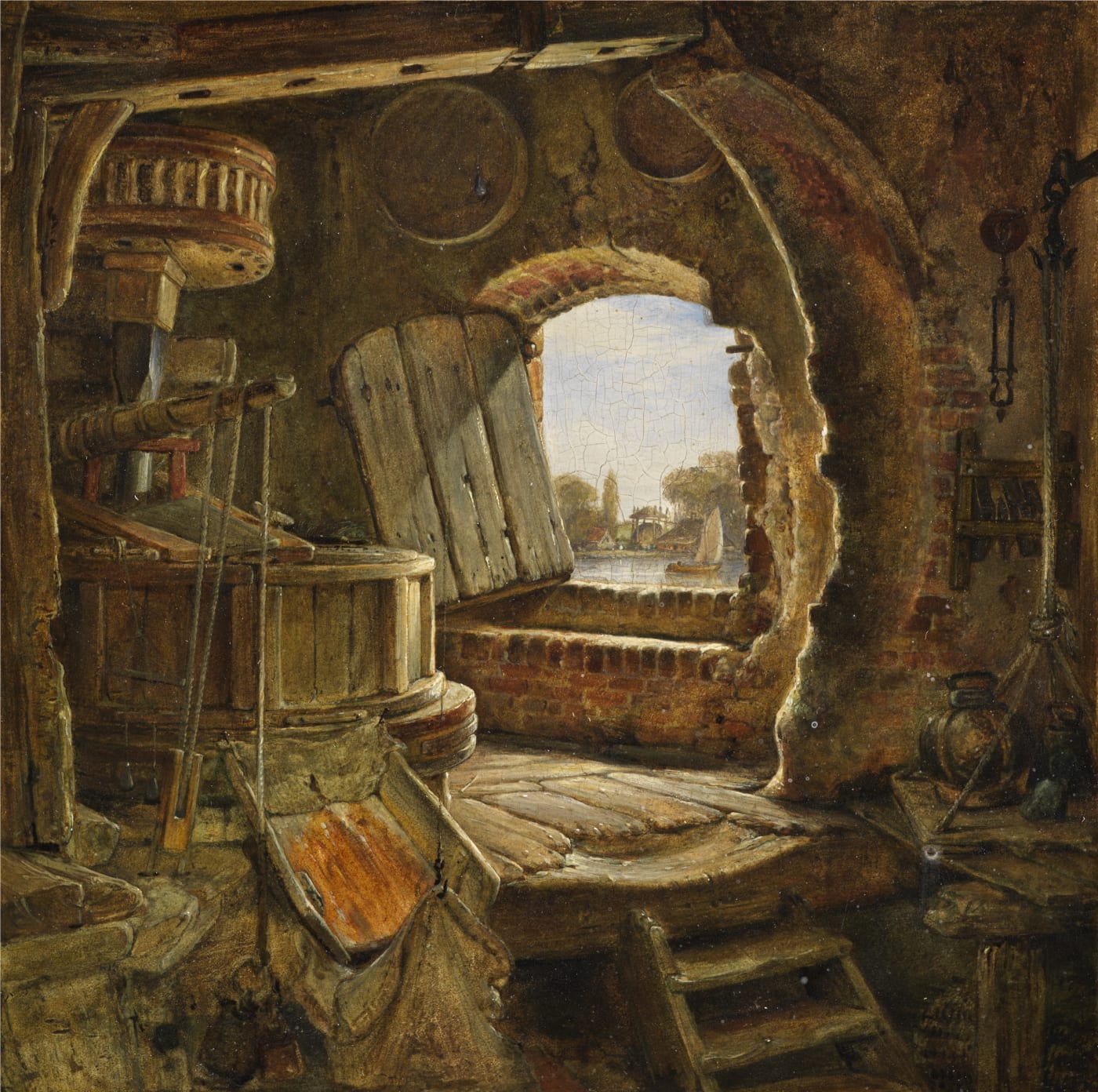 Edward William Cooke (1811-1880), Rembrandt's Father's Mill