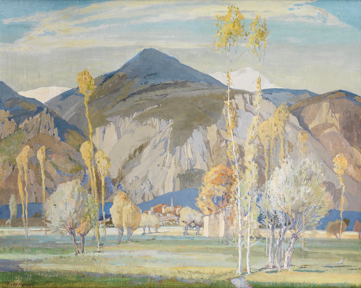 Freda Marston (1895-1949), The Maritime Alps, near Alassio