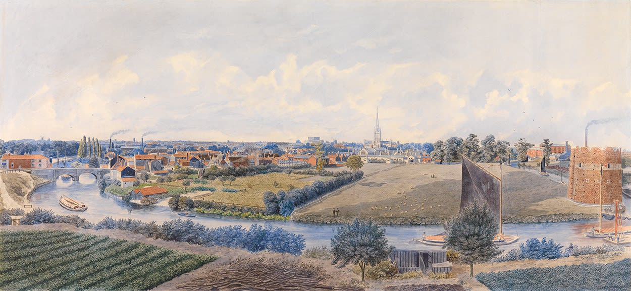 William Frederick Austin (1833-1899), Southeast View of Norwich