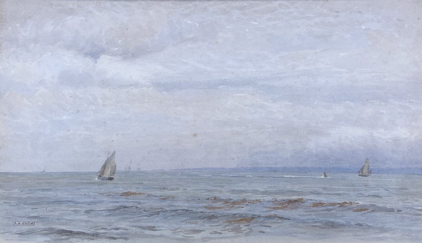 Alma Claude Burlton Cull (1880-1931), A Grey Day in the Solent