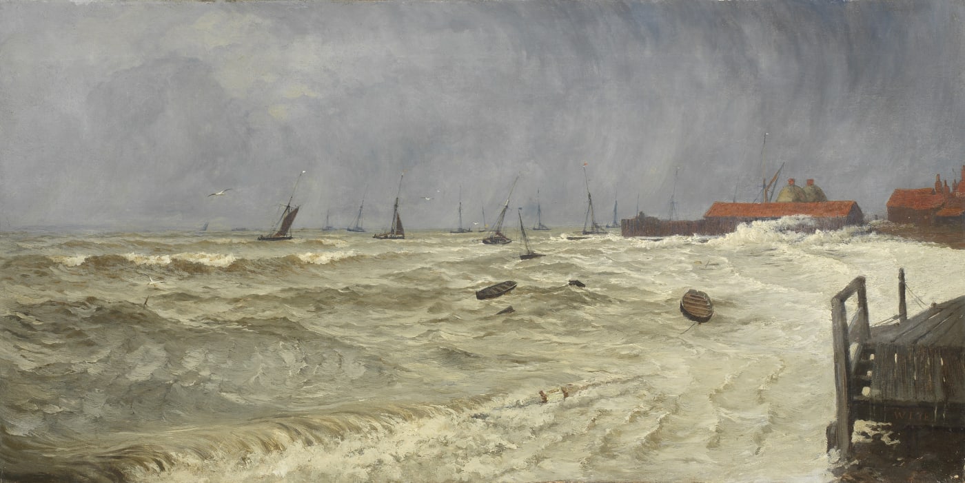 William Pye (1855-1934), A Rough Day at Leigh
