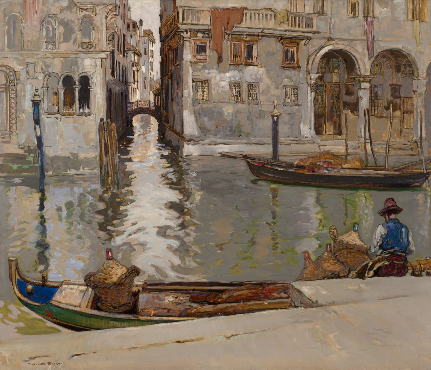 Robert Borlase Smart (1881-1947), Traghetto della Casson, Venice