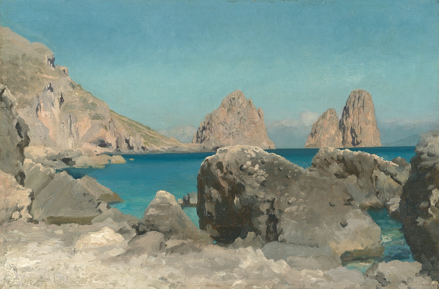 Frederic, Lord Leighton (1830-1896), The Rocks of the Sirens, Capri