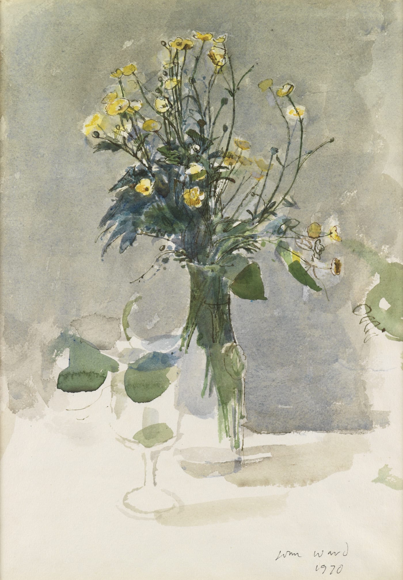John Ward (1917-2007), Flowers in a Vase