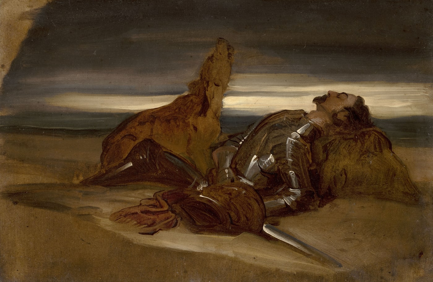 Edwin Landseer (1802-1873), A Study for the 'Faithful Hound' (1830)