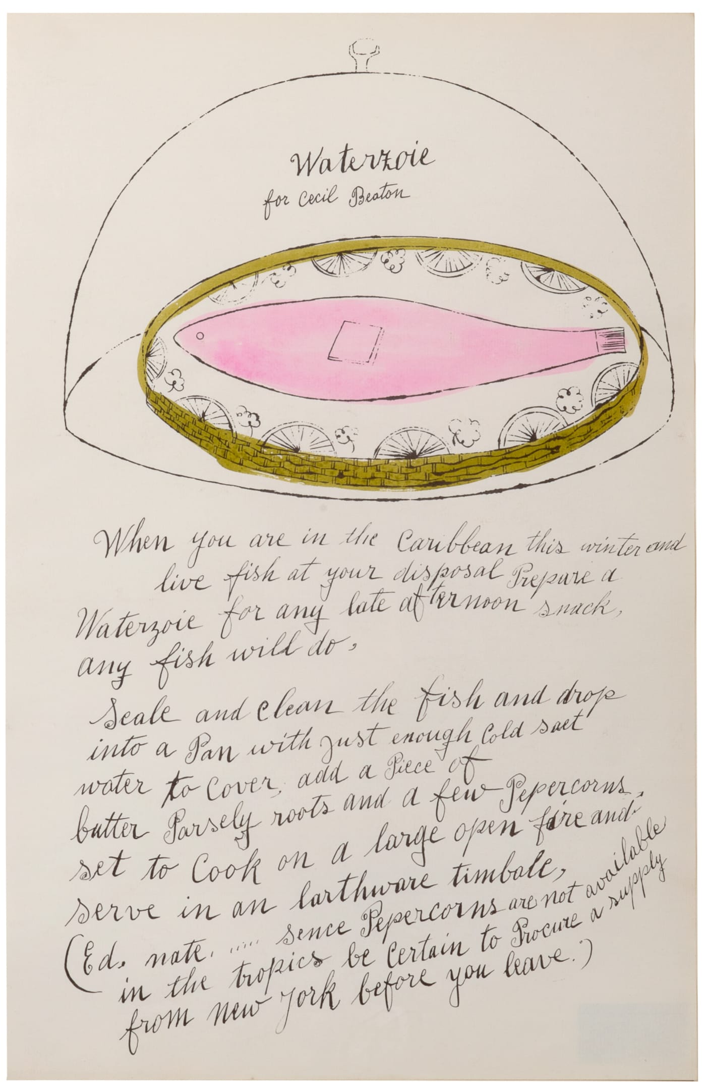 Andy Warhol, Waterzoie , 1959