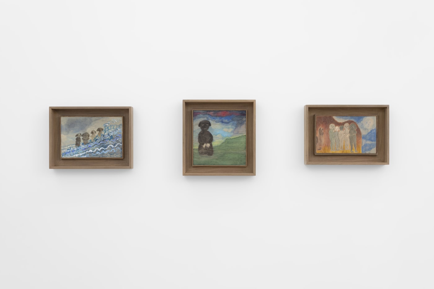 Installation view from "Shallow Depths" at OTP Copenhagen, 2022.