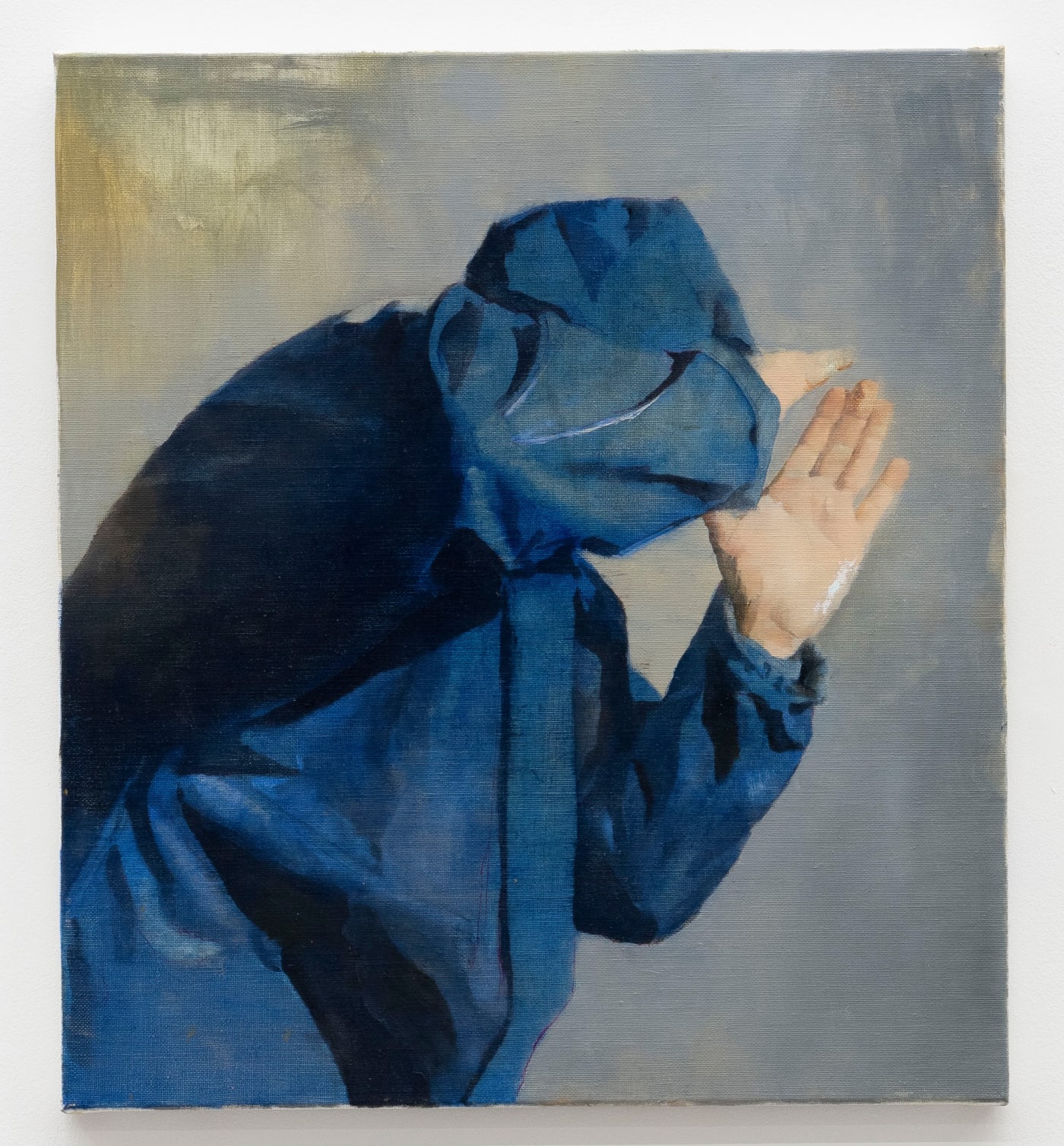 Gregory Defreyne Autoportrait, 2024 Oil on canvas 45 x 50 cm. 17.7 x 19.6 in.