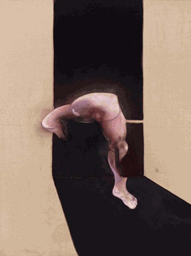 Study from the Human Body, 1987 Oil and aerosol paint on canvas 78in x 58in
