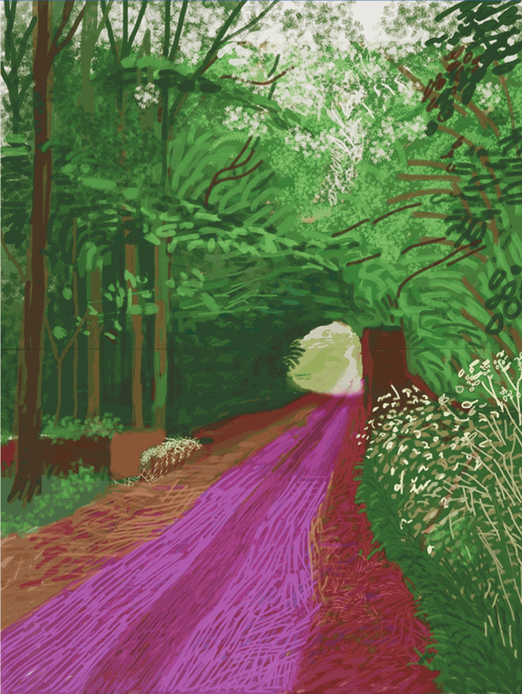 David Hockney, The Arrival of Spring in Woldgate, East Yorkshire, 31 May 2011 (Large)