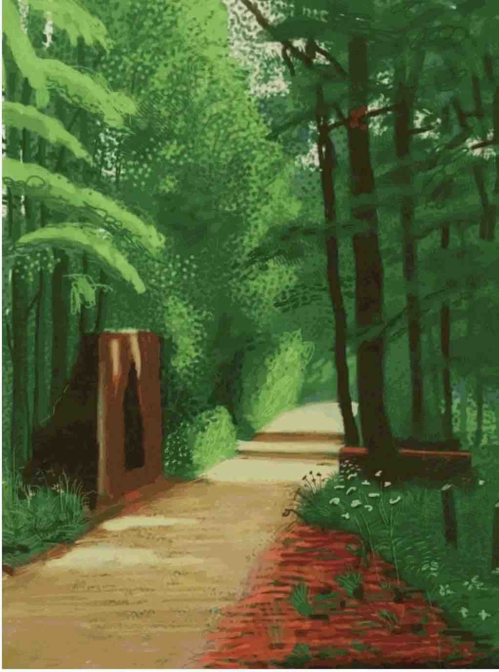 David Hockney, The Arrival of Spring in Woldgate, East Yorkshire, 2 June 2011