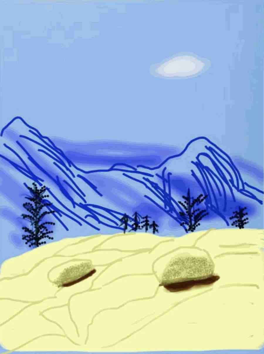 David Hockney, Yosemite Suite, Yosemite No. 24, 2010