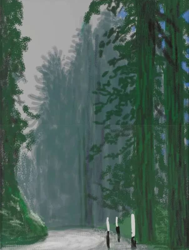 Buy or sell David Hockney, Yosemite III, October 5, 2011, iPad drawing
