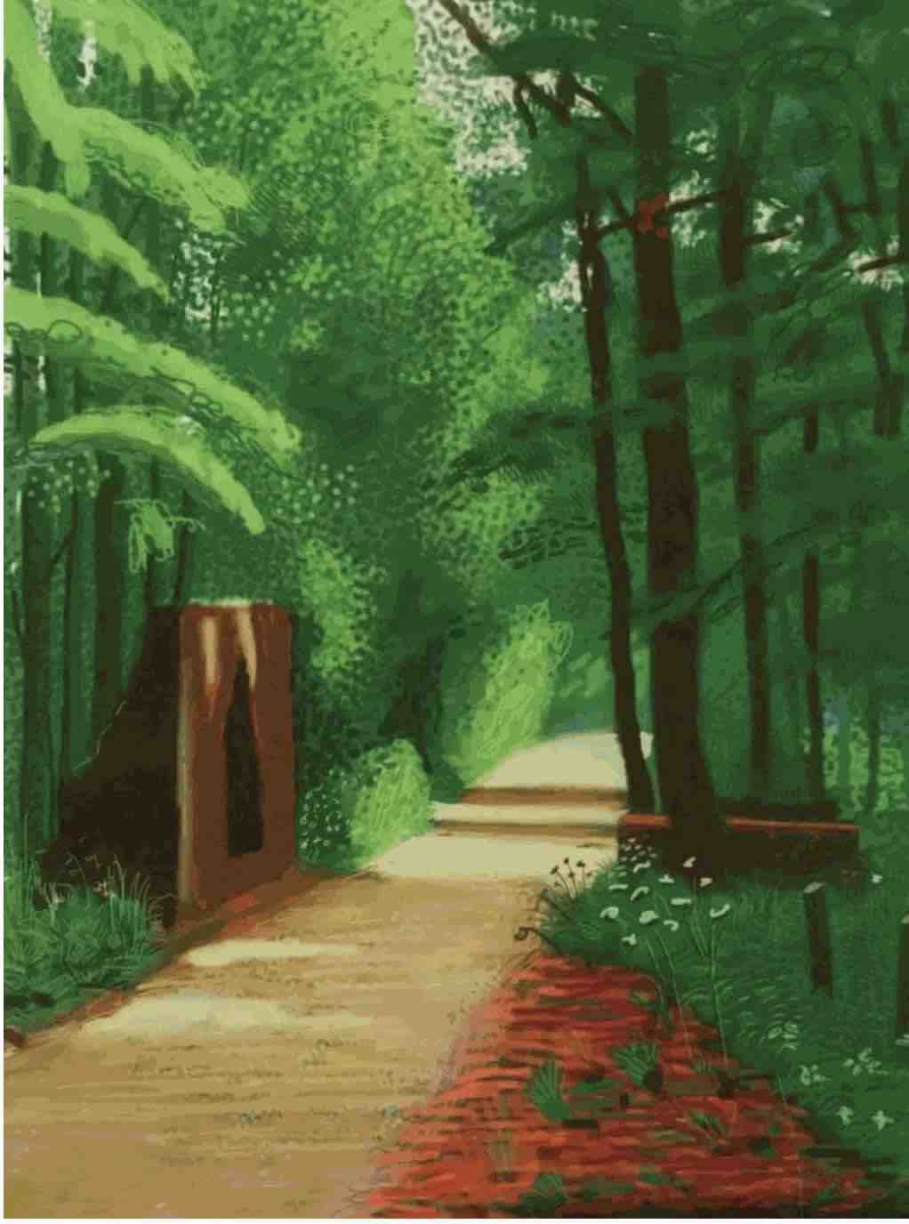 David Hockney, The Arrival of Spring in Woldgate, East Yorkshire, Large 2 June 2011