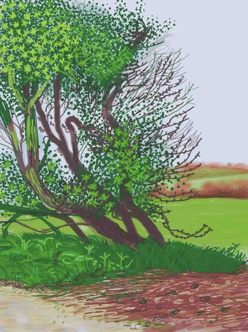Buy or sell David Hockney, The Arrival of Spring in Woldgate, East Yorkshire, 12 April No. 1, 2011, print
