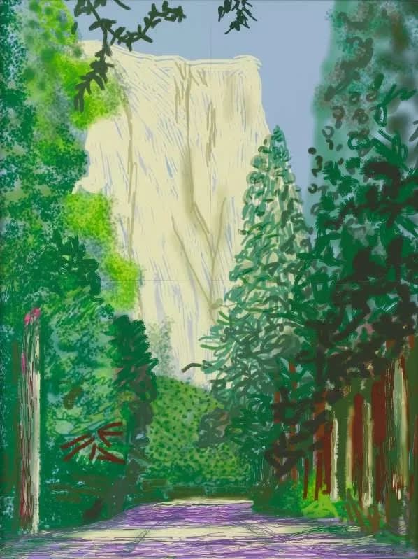 David Hockney, Yosemite II, October 16