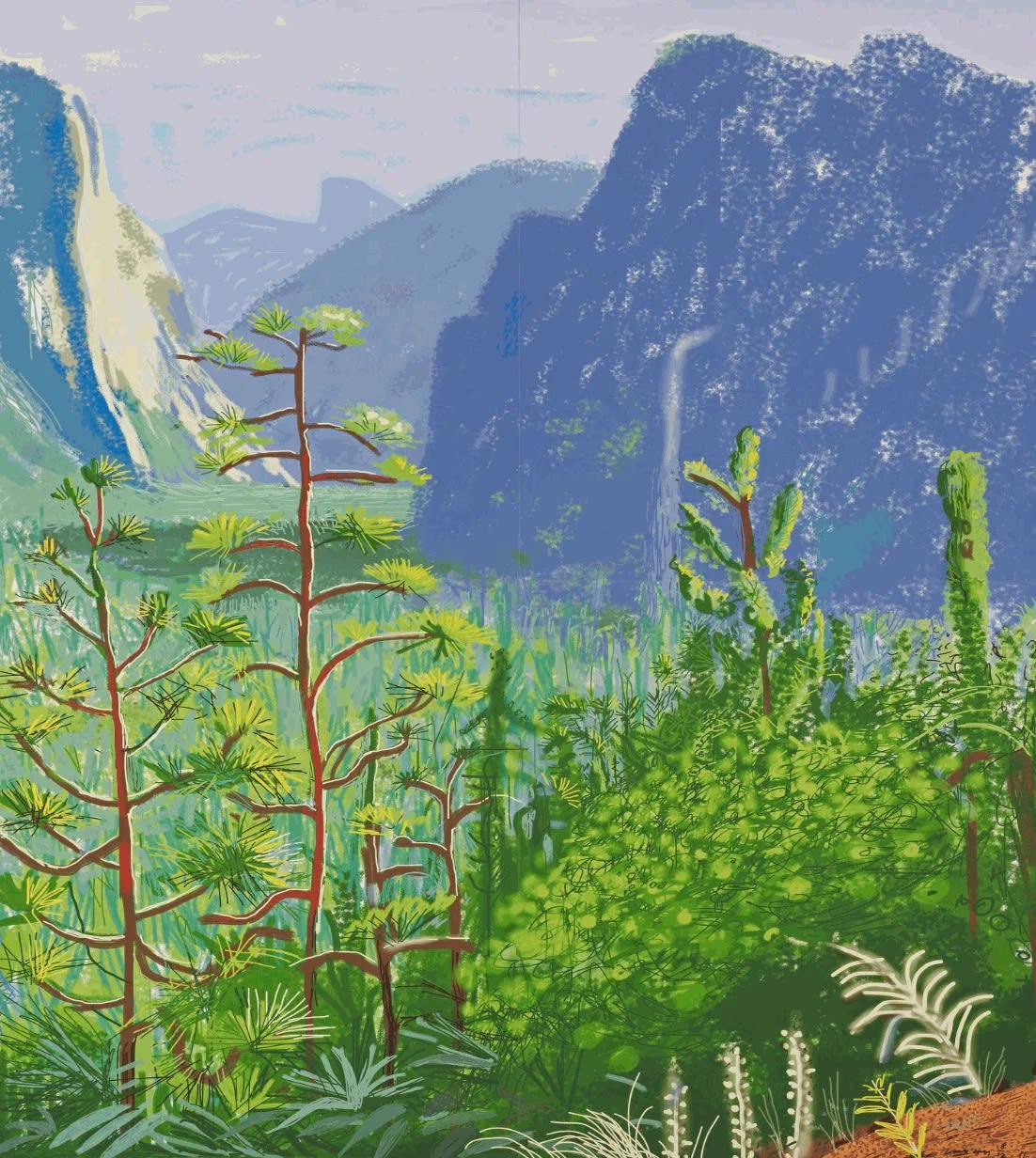 David Hockney, Yosemite I, October 16