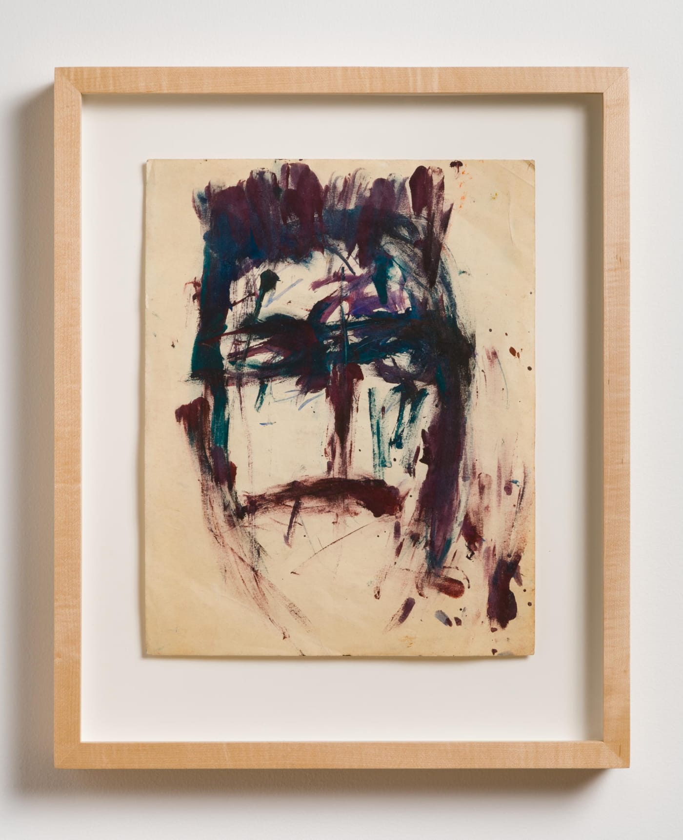 Dan Asher Untitled, 1980s oil stick on paper 14 x 11 inches 19 1/2 x 16 inches (framed)