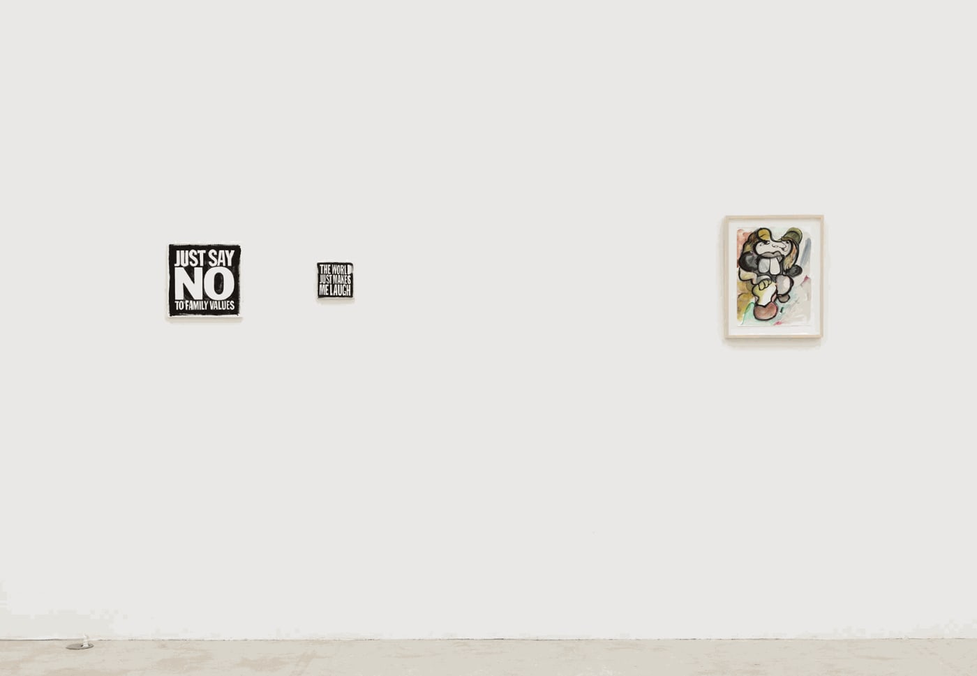 Every day in every way I’m freely opening my senses to the beauty in myself and opening up to all the beauty around me and in all the people I will encounter, Installation view, 2014