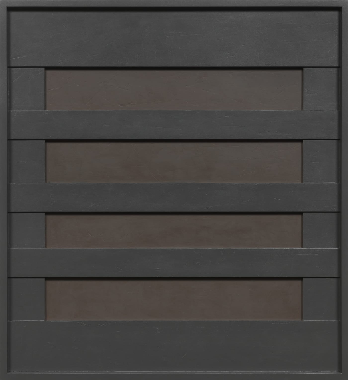 John Pittman #214 - Homage, 2012 alkyd on wood relief 26 x 24 x 1.75 inches