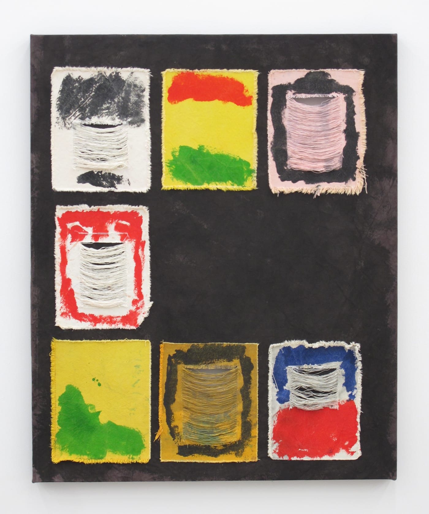 Jess Fuller Lucky Seven, 2012 acrylic, fabric dye on canvas 44 x 36 inches