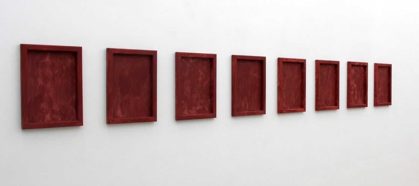 Bozidar Brazda Silkscreen Group, 2011 silkscreen mesh and frame, screen filler 16.25 x 12.25 in