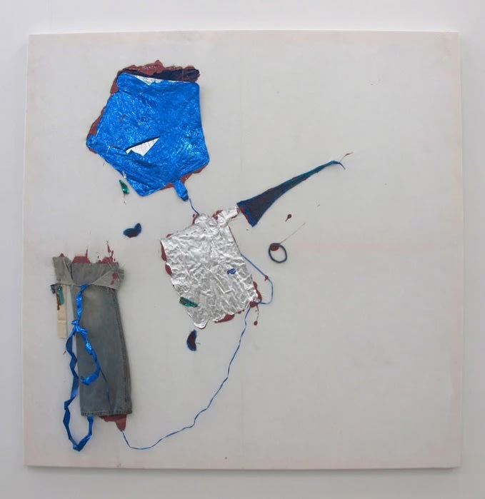 Leif RItchy Teenage Runaway, 2010 Acrylic and mixed media on tencel 68 x 68 in